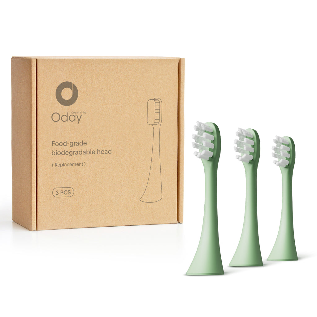 ODAY Electric Toothbrush Heads, Long-Lasting Replacement Brush Heads, Compatible Only with Sonic Electric Toothbrush White - Pack of 3
