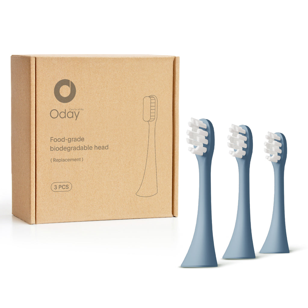 ODAY Electric Toothbrush Heads, Long-Lasting Replacement Brush Heads, Compatible Only with Sonic Electric Toothbrush White - Pack of 3