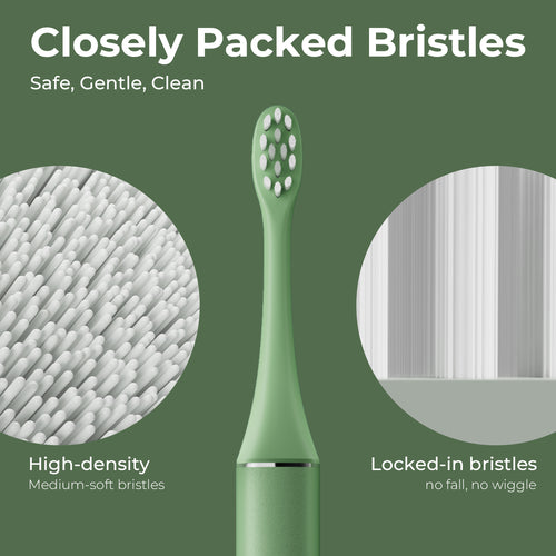 ODAY Electric Toothbrush Heads, Long-Lasting Replacement Brush Heads, Compatible Only with Sonic Electric Toothbrush White - Pack of 3